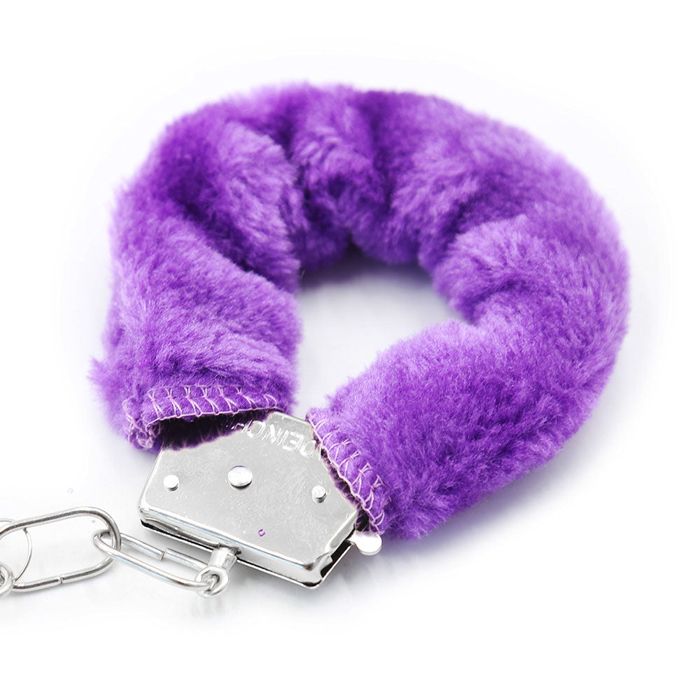 Naughty Toys Furry Wrist Cuffs Purple - image 3