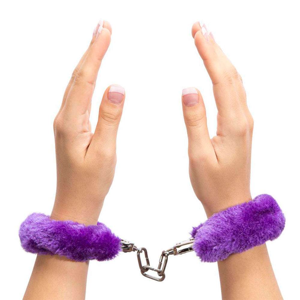 Naughty Toys Furry Wrist Cuffs Purple - image 2