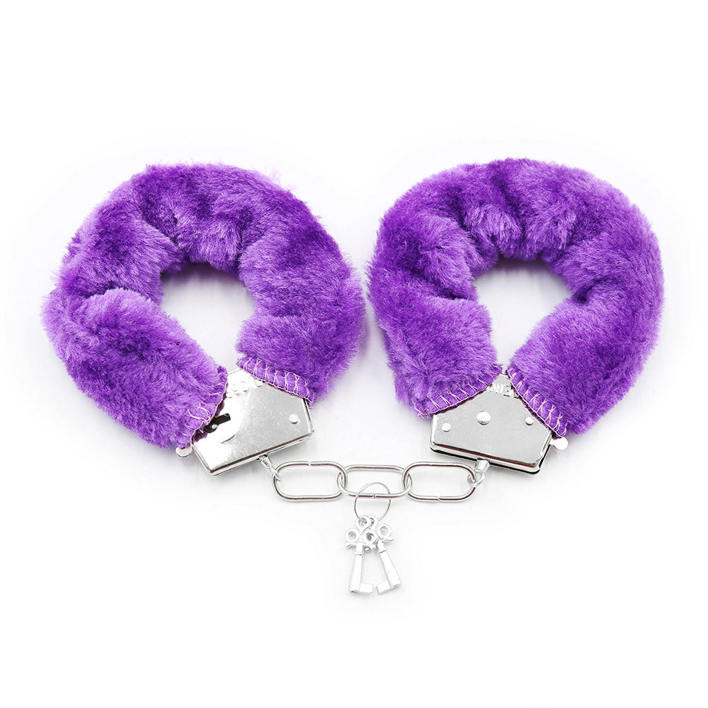 Naughty Toys Furry Wrist Cuffs Purple Main image