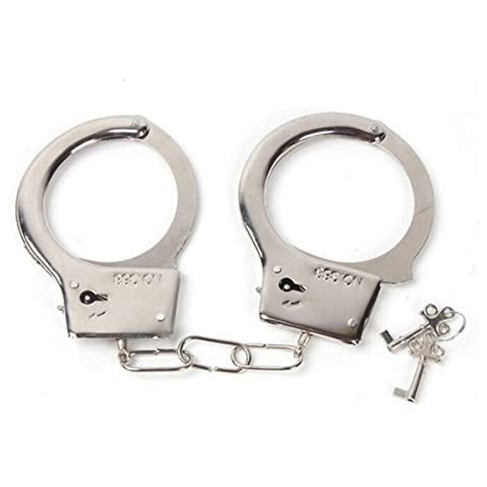 Fetish Play Pink Furry Metal Handcuffs - image 6
