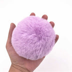 Purple Bunny Tail with Metal Butt Plug-SMALL - image 2