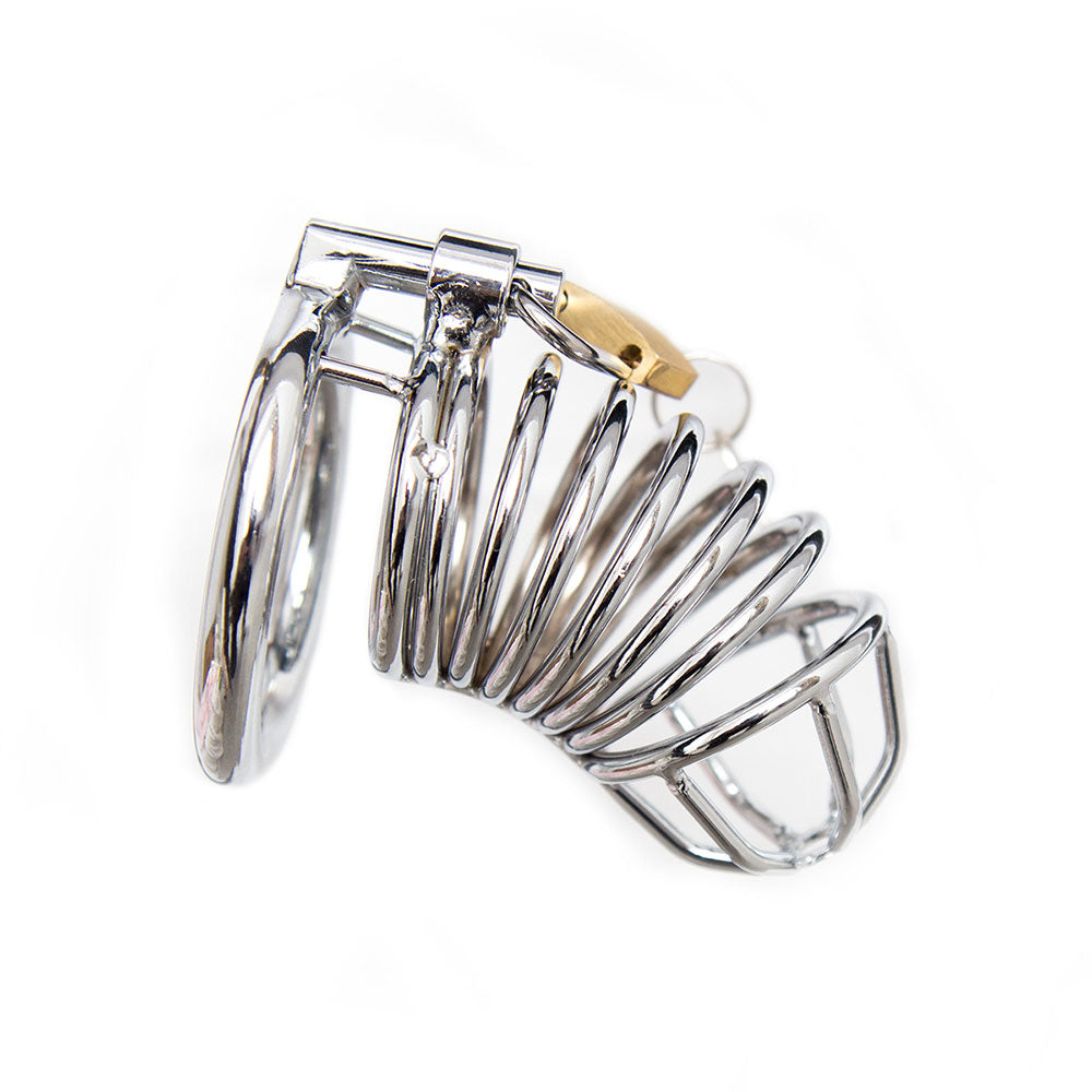 Stainless Steel Chastity Penis Cage M-L - image 3