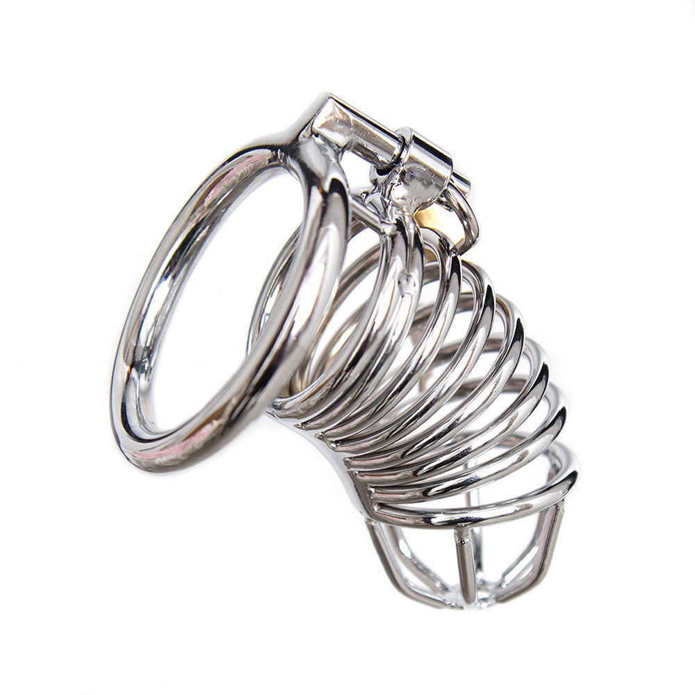 Stainless Steel Chastity Penis Cage M-L - image 9