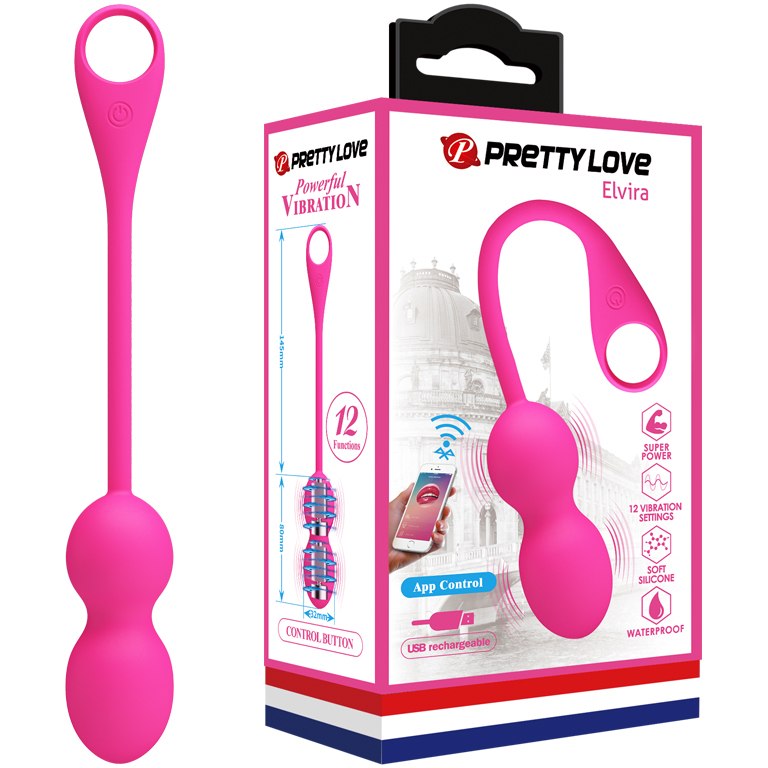 Pretty Love Elvira App Control Kegel balls vibrator PINK