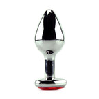 LARGE Heart Base Metal butt plug Red 9 cm - image 4