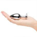 SMALL Heart Base Metal butt plug Pink 7 cm - image 4