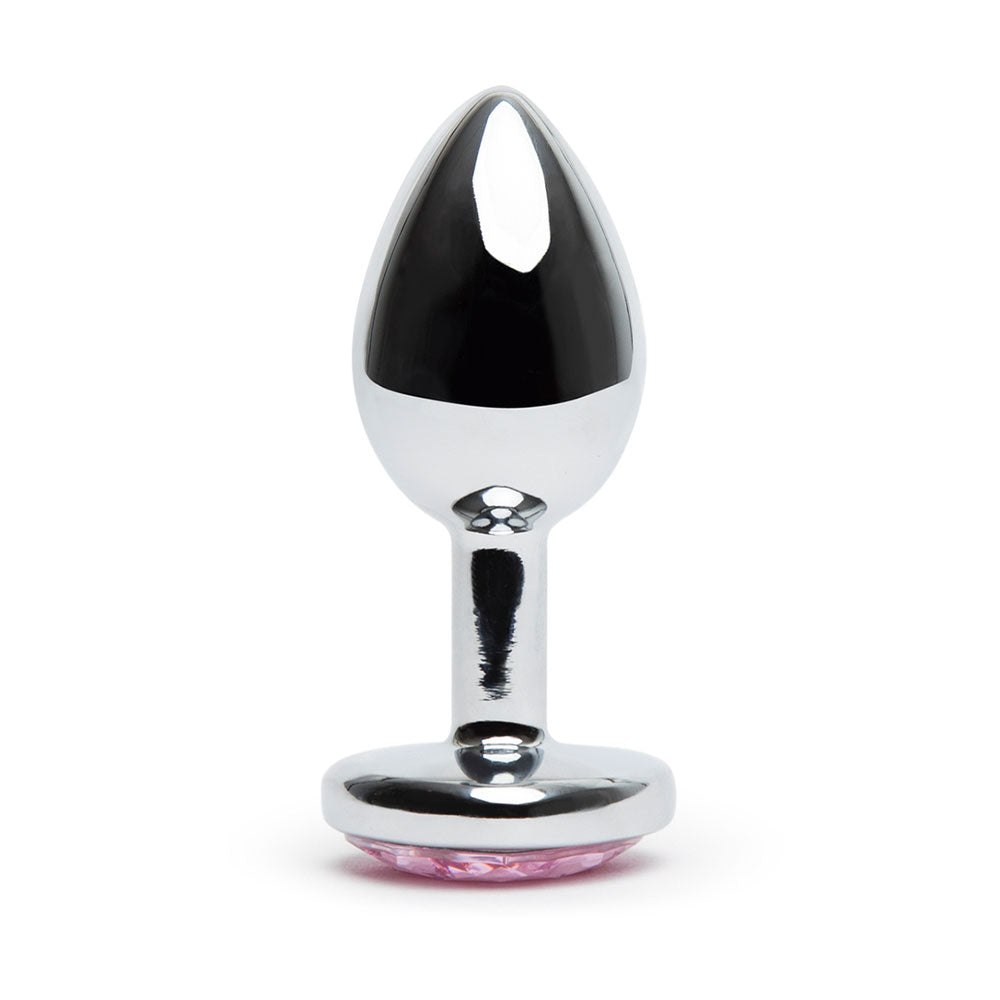 SMALL Heart Base Metal butt plug Pink 7 cm - image 6
