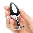 MEDIUM Heart Base Metal butt plug Pink 8 cm - image 5