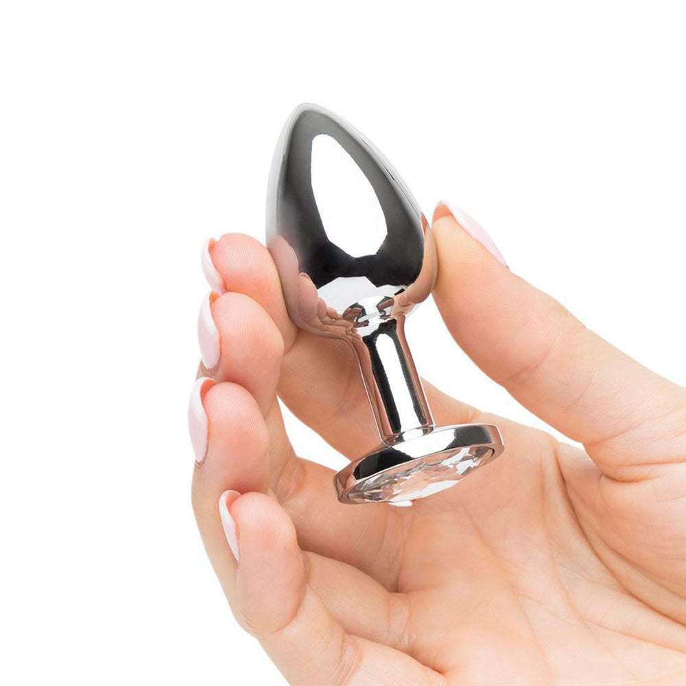 SMALL Heart Base Metal butt plug TURQUOISE 7 cm - image 4