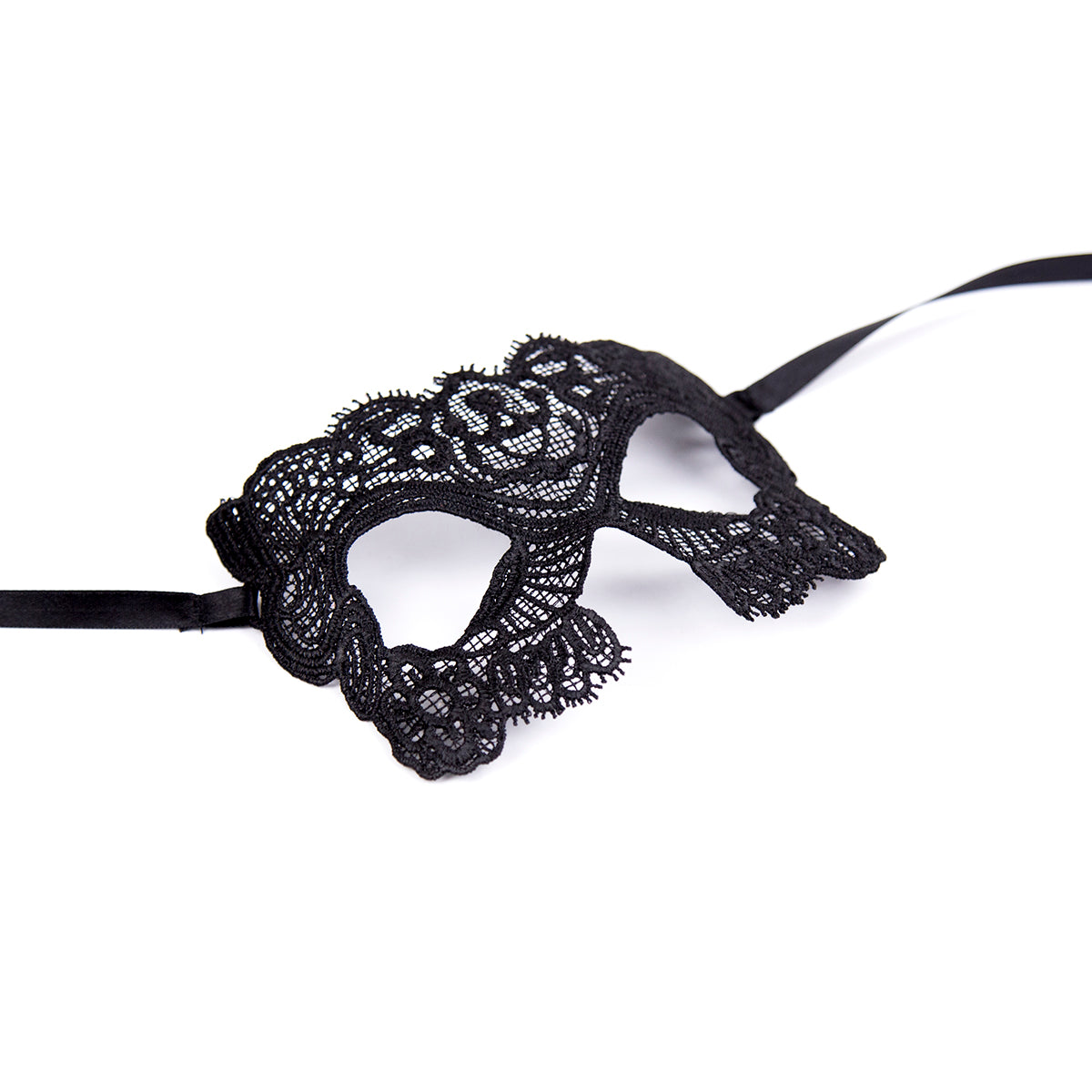 Black Embroidered Eye Mask - image 2