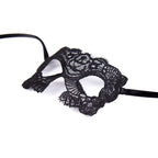 Black Embroidered Eye Mask