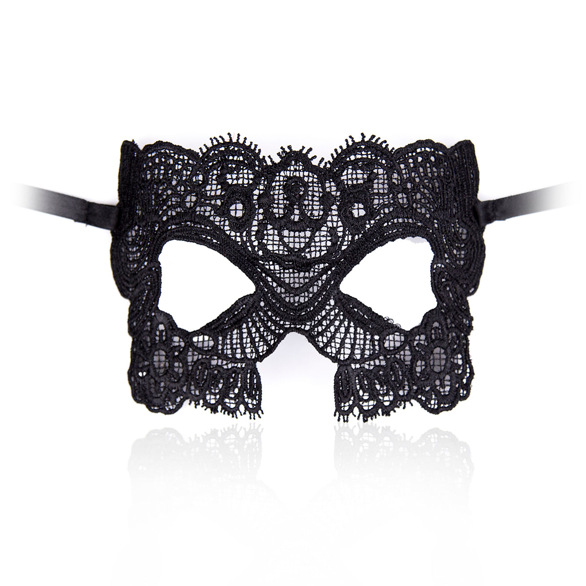Black Embroidered Eye Mask - image 5