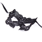 Black Embroidered Eye Mask - image 3
