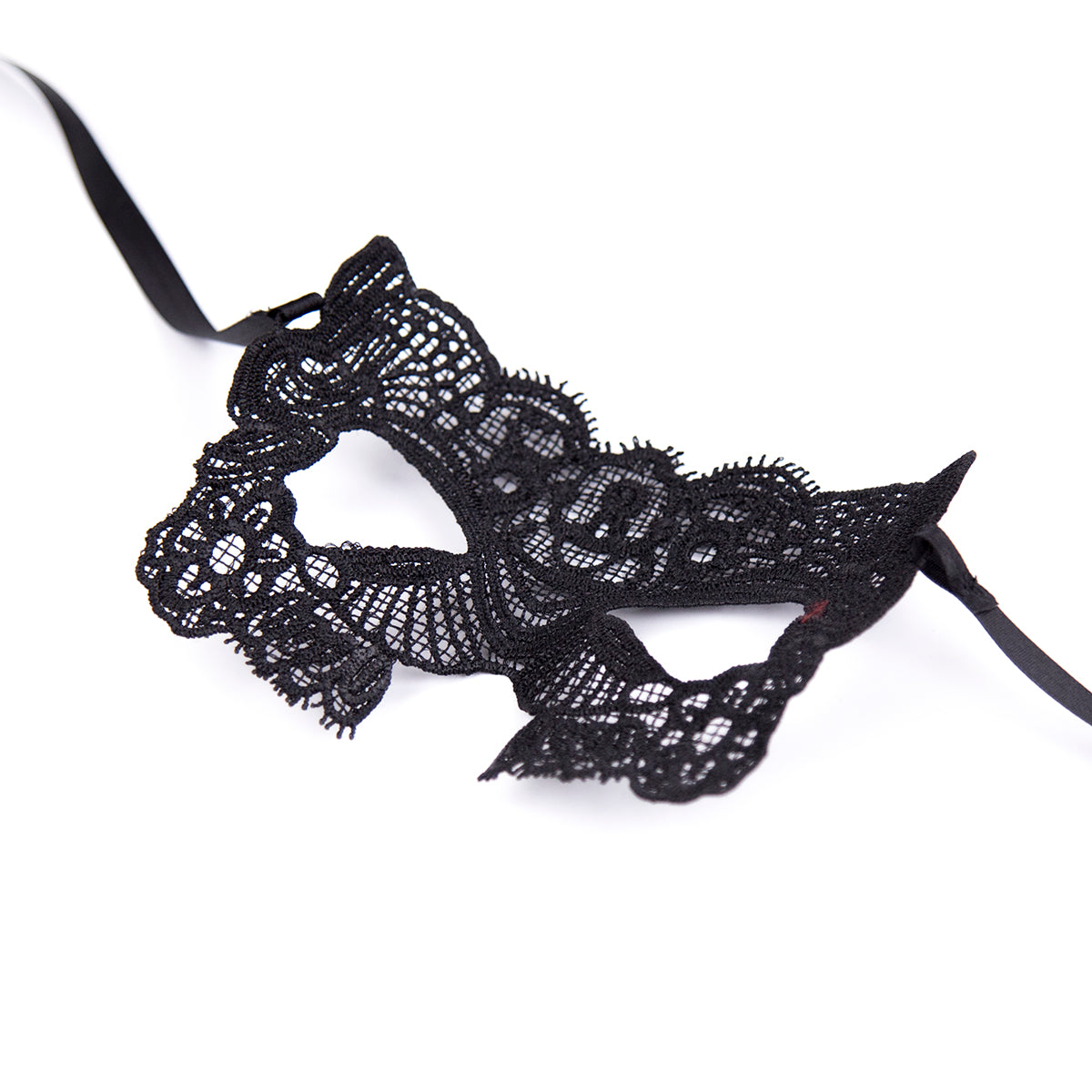 Black Embroidered Eye Mask - image 3