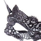 Black Embroidered Eye Mask - image 4