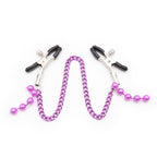 Naughty Toys Adjustable Nipple clamps with Chain - image 2