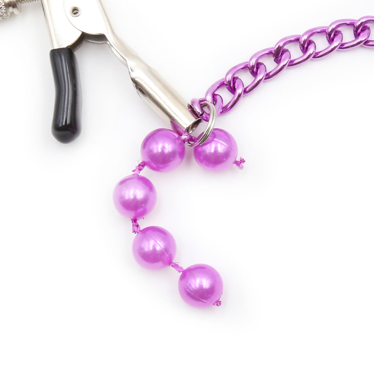 Naughty Toys Adjustable Nipple clamps with Chain - image 4