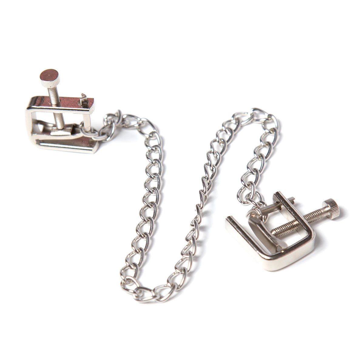 Naughty Toys Stimulating Nipple Clamps with Chain - image 3