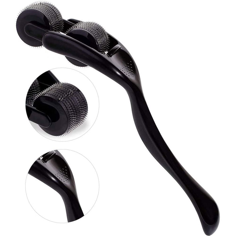 BDSM Black Pinwheel with 2 Rotating Spike Rollers - image 5