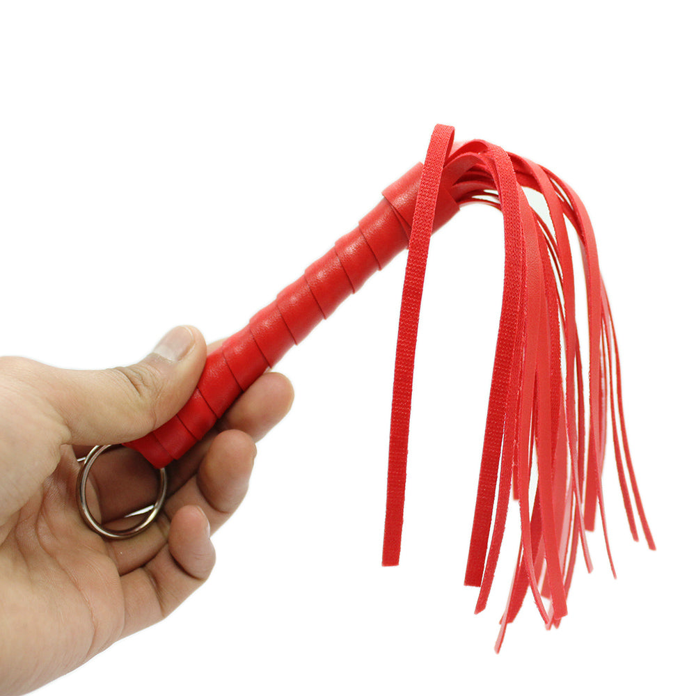 Naughty Toys Red Mini Flogger 28 cm - image 4