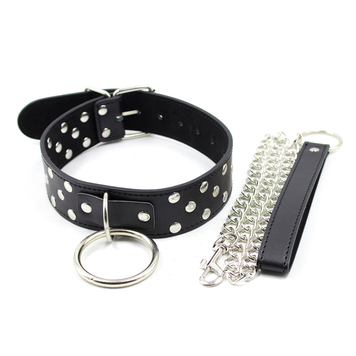 Naughty Toys Studded Collar with Leash Κύρια εικόνα προϊόντος