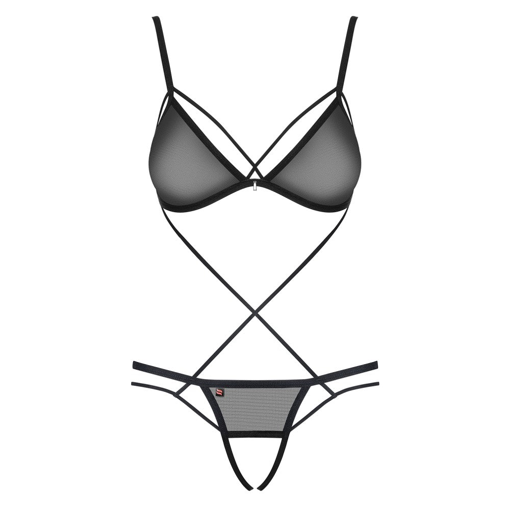 Obsessive Crothcless Strappy Teddy Main image