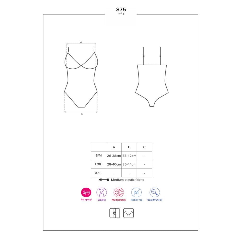 Obsessive Crothcless Strappy Teddy
