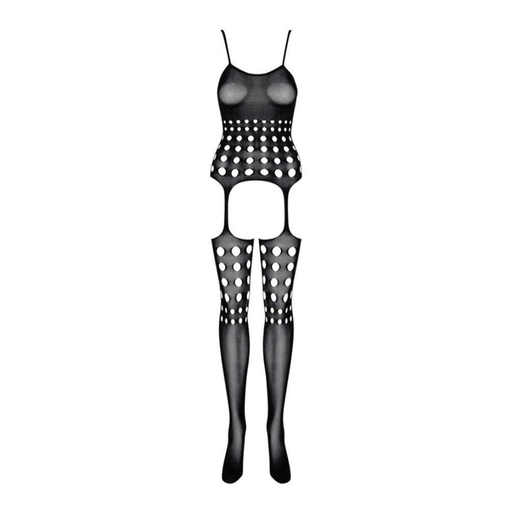 PLUS SIZE Obsessive Spicy Bodystocking with Round Notches Main image