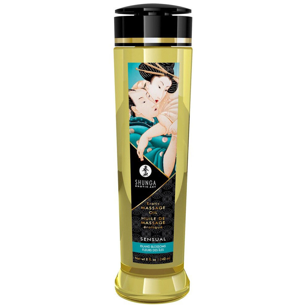 Shunga Erotic Massage Oil Island Blossoms 240ml Δευτερεύουσα εικόνα προϊόντος
