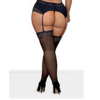 Obsessive Plus Size Drimera Stockings Blue - image 3