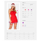 Obsessive Kissmas Chemise with Hat - image 4