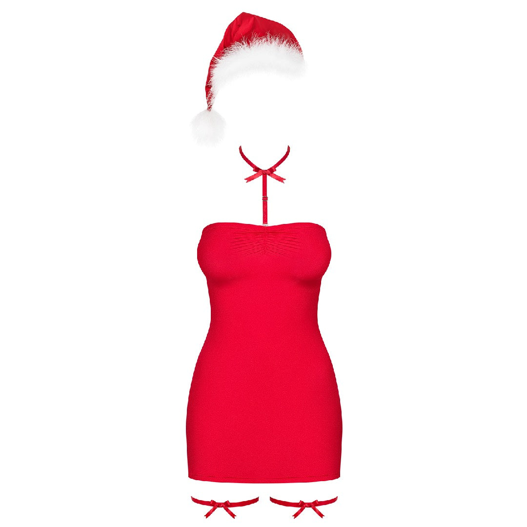 Obsessive Kissmas Chemise with Hat