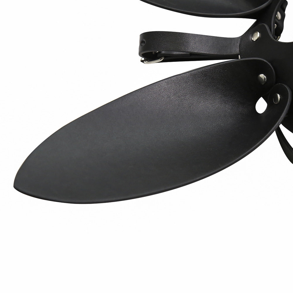 Black Leather Bunny Mask O/S - image 8