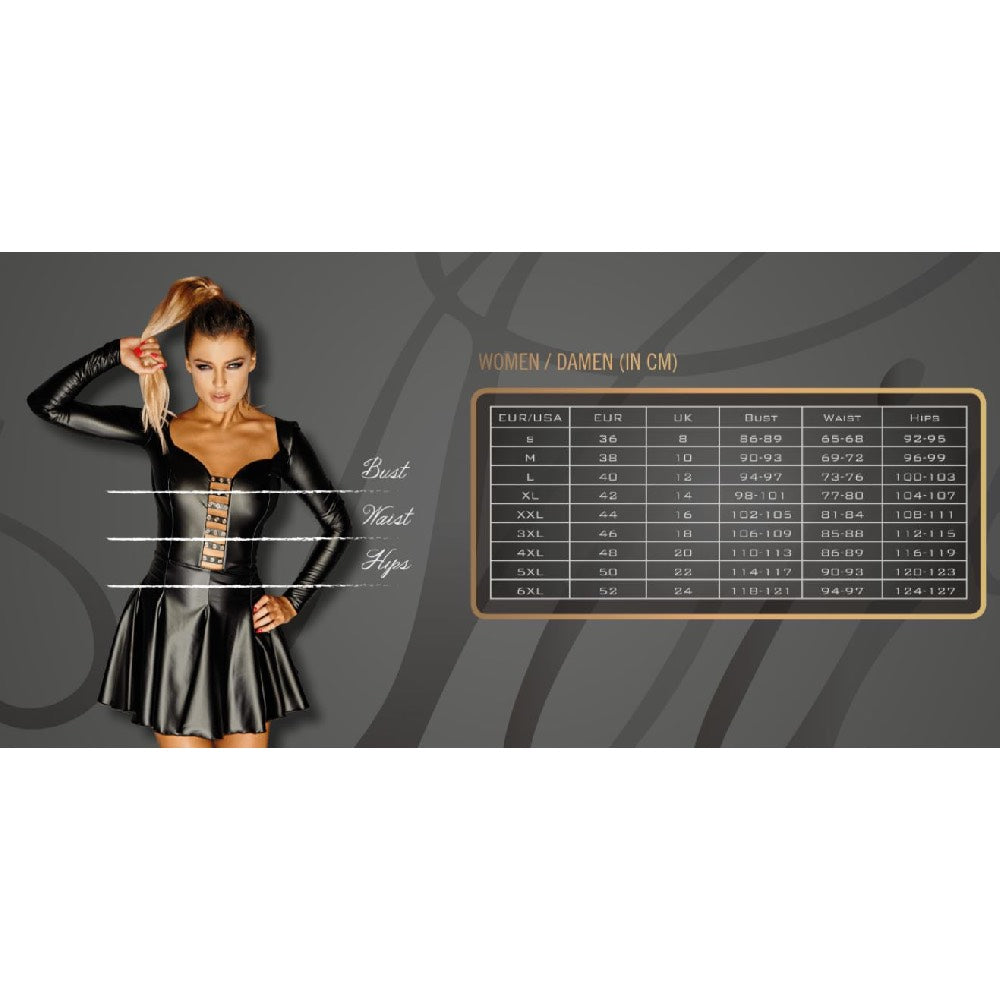 Noir Handmade Rebellious Minidress with Bouffant Sleeves - image 9