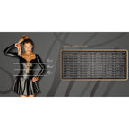 Noir Handmade Powerwetlook Minidress with Decorative Embroidery - image 4