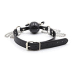 Breathable ball gag with adjustable pressure nipple Clamps - image 2