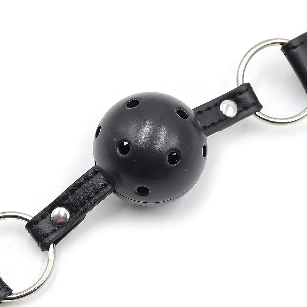 Breathable ball gag with adjustable pressure nipple Clamps - image 7