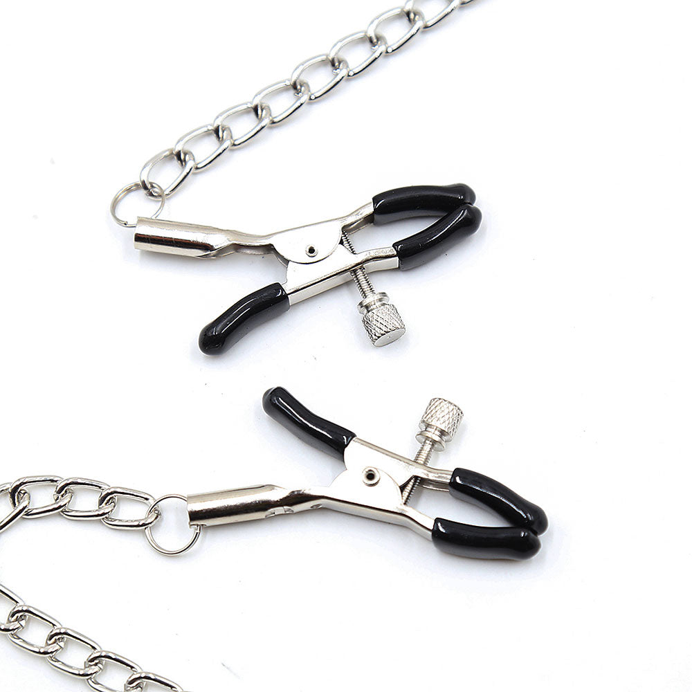 Breathable ball gag with adjustable pressure nipple Clamps - image 8