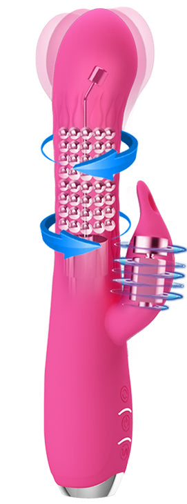Pretty Love Molly Rotating Spinning Perl Rabbit Vibrator 20 cm - image 4