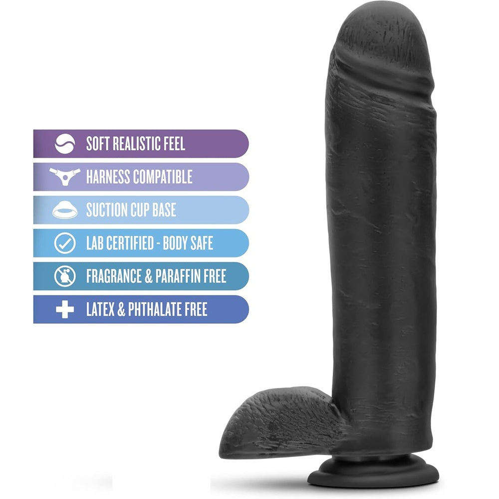Au Naturel Bold Huge 10.5 inch Dildo Black - image 3