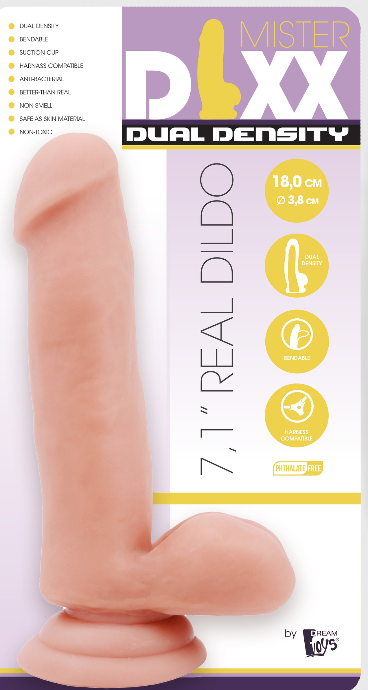 Mr. Dixx 7.1 inch Dual Density Dildo 18 cm