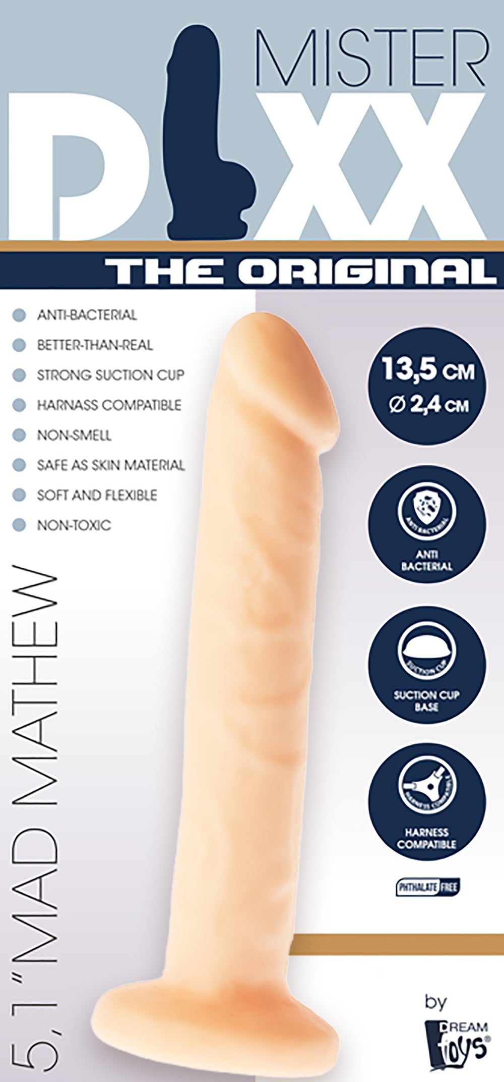 Mr. Dixx Mad Mathew 5.1 inch Dong 13,5 x Ø 2,4 cm - image 8