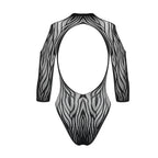 Plus Size Obsessive Hot Teddy with Zebra Pattern