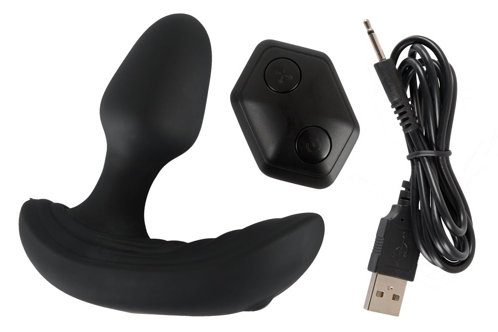 Inflatable remote controlled butt plug