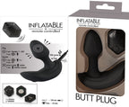 Inflatable remote controlled butt plug