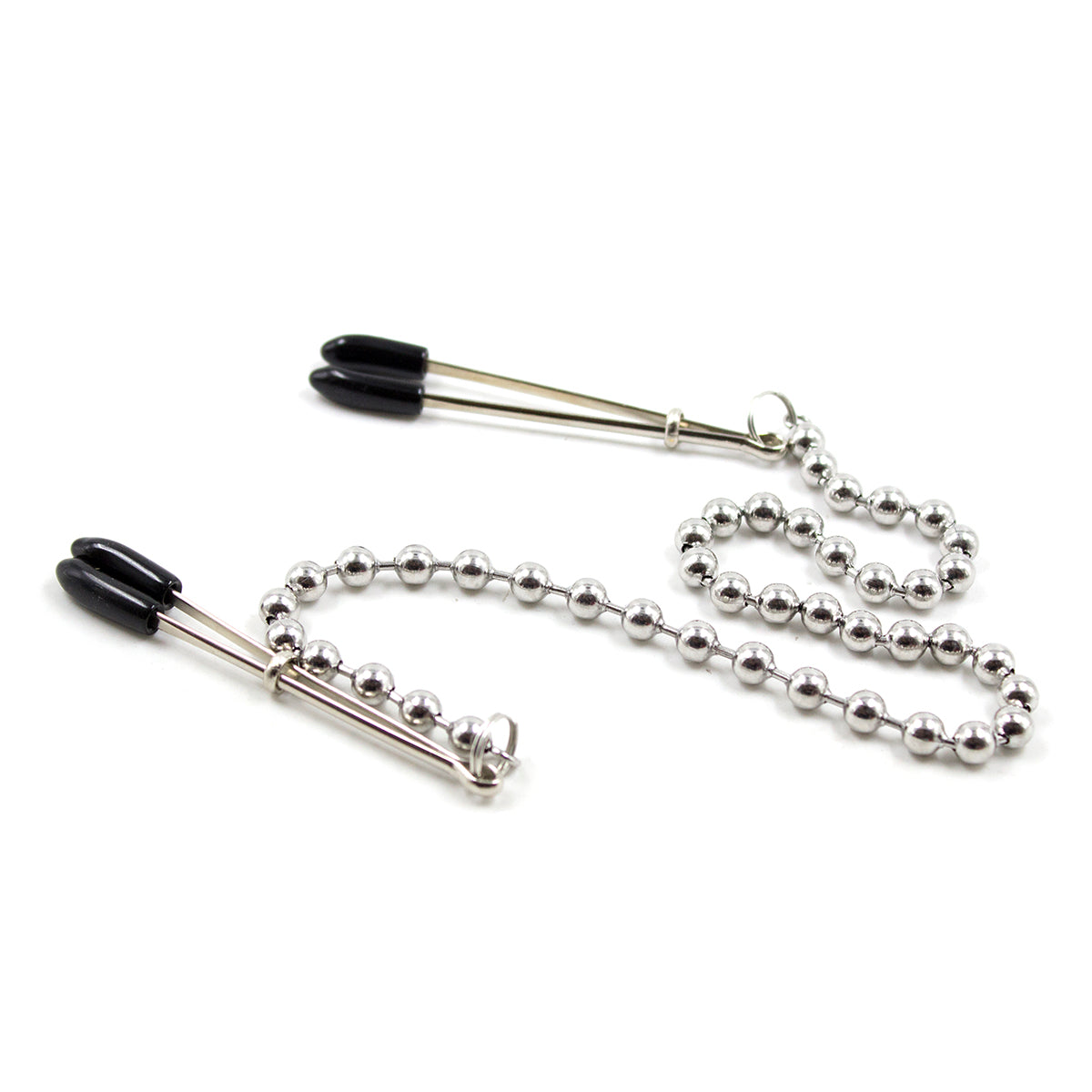 Naughty Toys Beaded Chain Nipple Clips - image 3