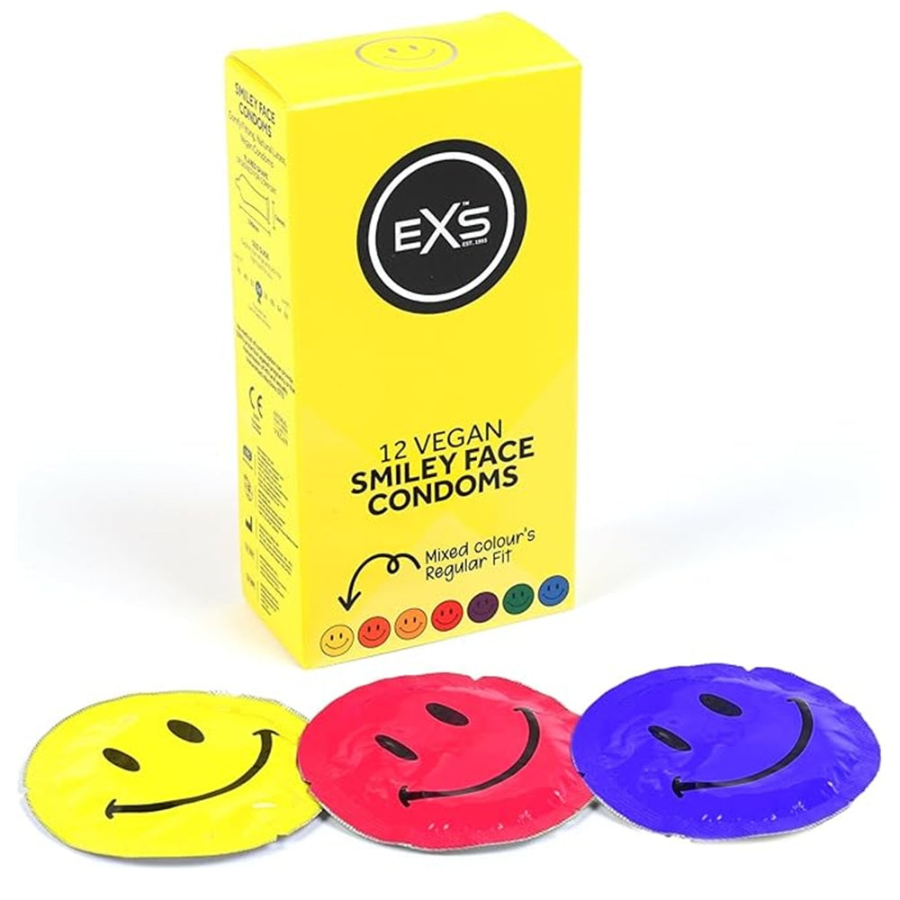 EXS Circular Smiley Face condoms 12 pack Κύρια εικόνα προϊόντος