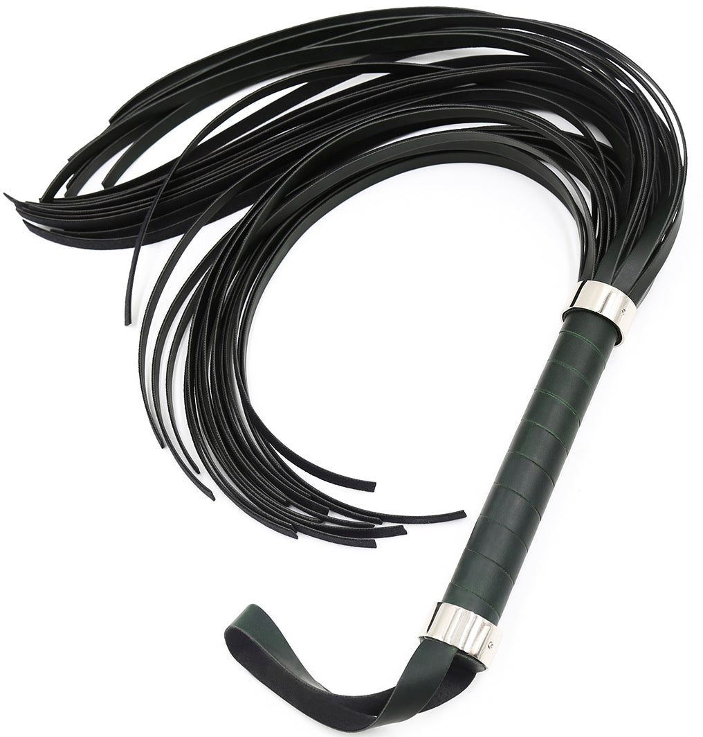 Gladiators Black Leather Flogger Whip 63 cm - image 2