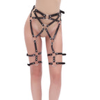 Bondage Strap Legs & Hips Garter Harness O/S - image 5