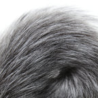 Grey Faux Fur Fox Tail with metal butt plug SMALL - image 3